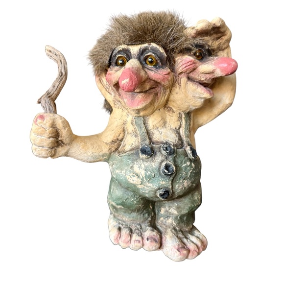 NyForm troll Folk Saga 2 headed Norwegian Vintage EUC - Picture 2 of 13